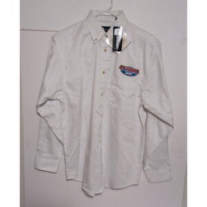 Blue Generation Men's McGrath Button Down Shirt  White Size Small Stain Release